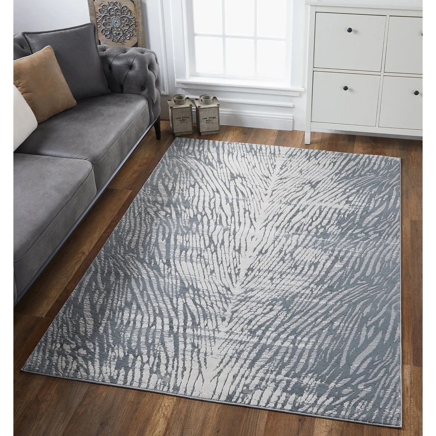 Luna 7140 Birch Platinum Rug  5&#39;3&quot;x7&#39;7&quot;