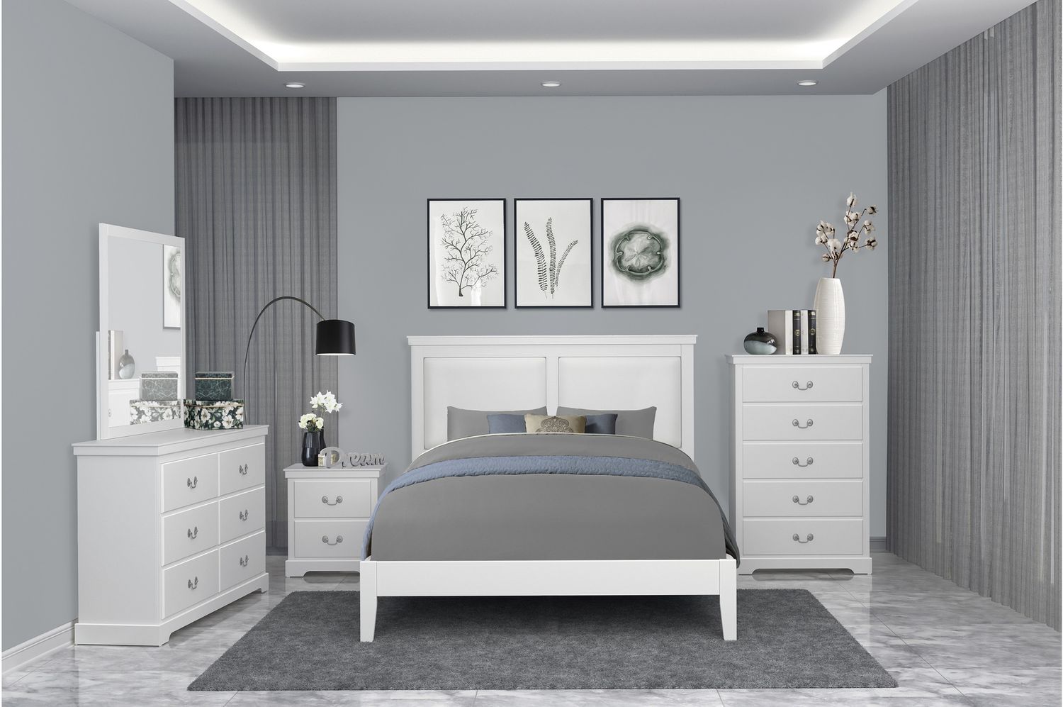 Seabright Mirror in White
