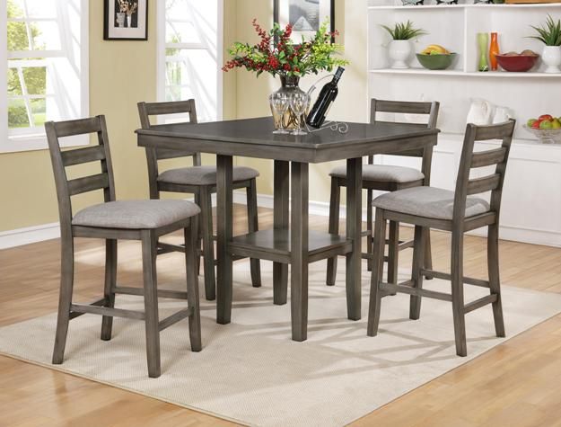 Tahoe 5-PK Counter Height Table Grey