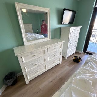 Blake Mirror in Nero White