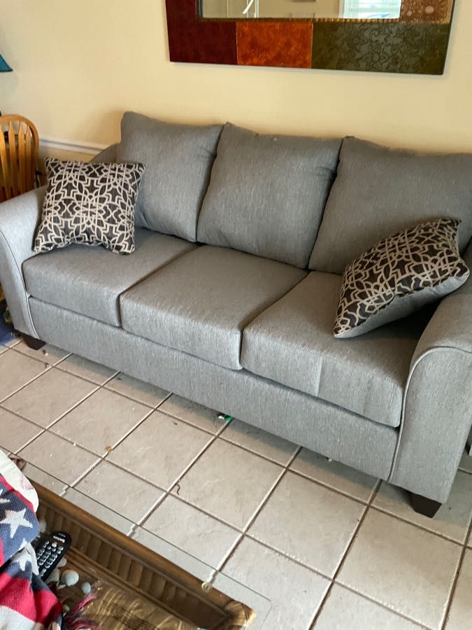 1250S Booyah Steel Seminole Ebony Sofa