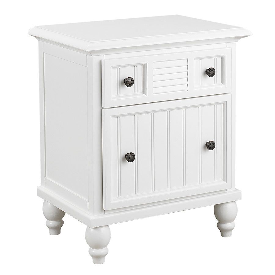 Plantation 2 Drawer Nightstand White