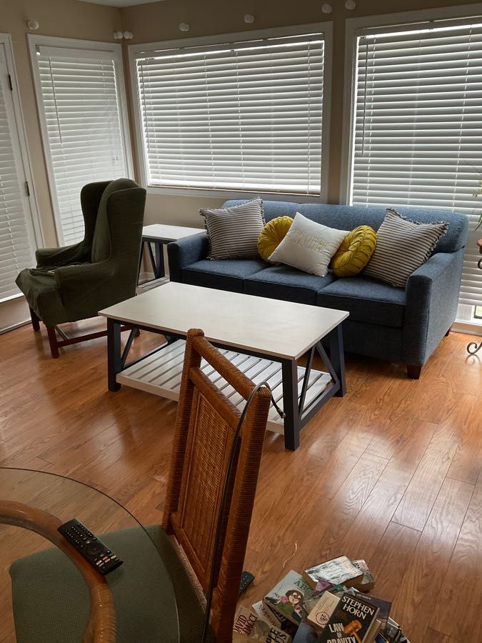 Chalk/Blue Surrey Coffee Table 50W x 26D x 20H