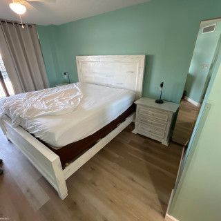Blake King Footboard in Nero White