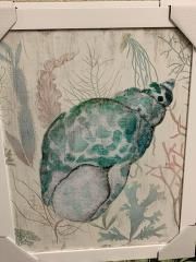 22x28 Pastel Green Shells
