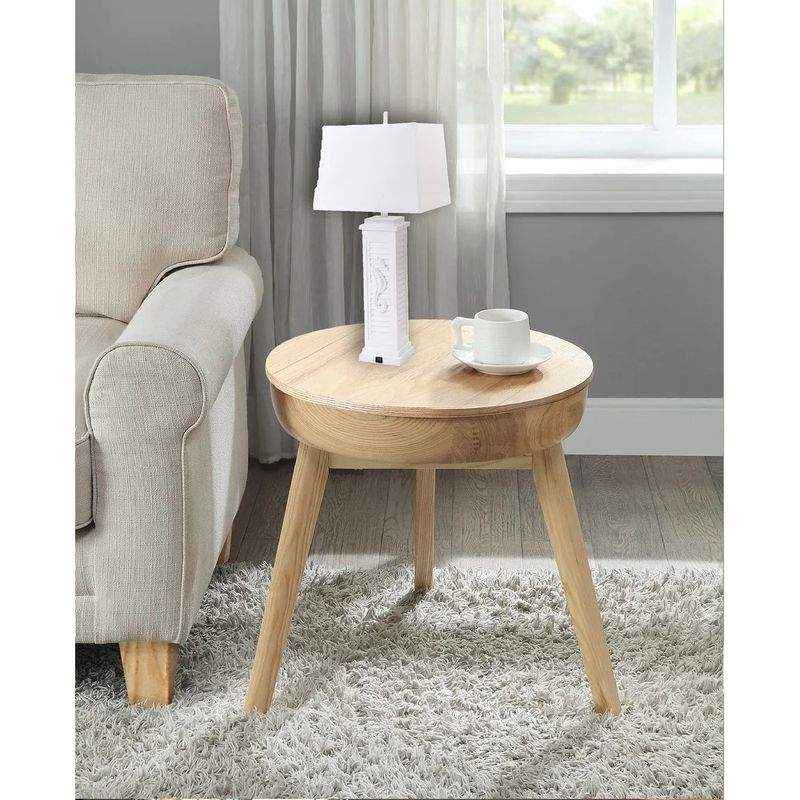 32&quot; Shutter Lamp w/USB Bright White w/Seahorse