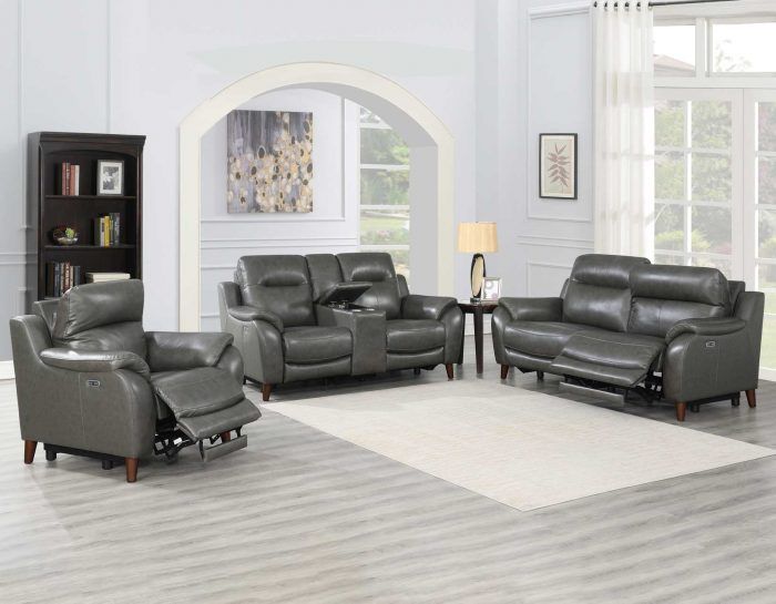 Trento Dual Power Leather Recliner