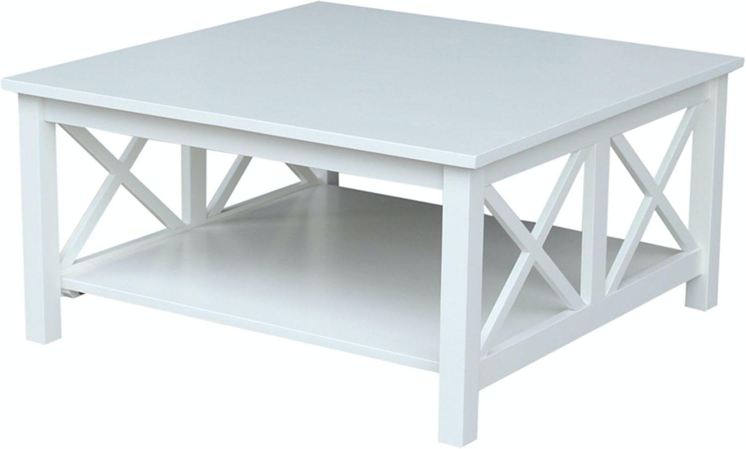 White Hampton Square Coffee Table