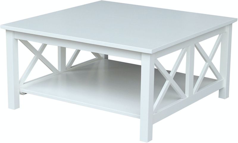 White Hampton Square Coffee Table