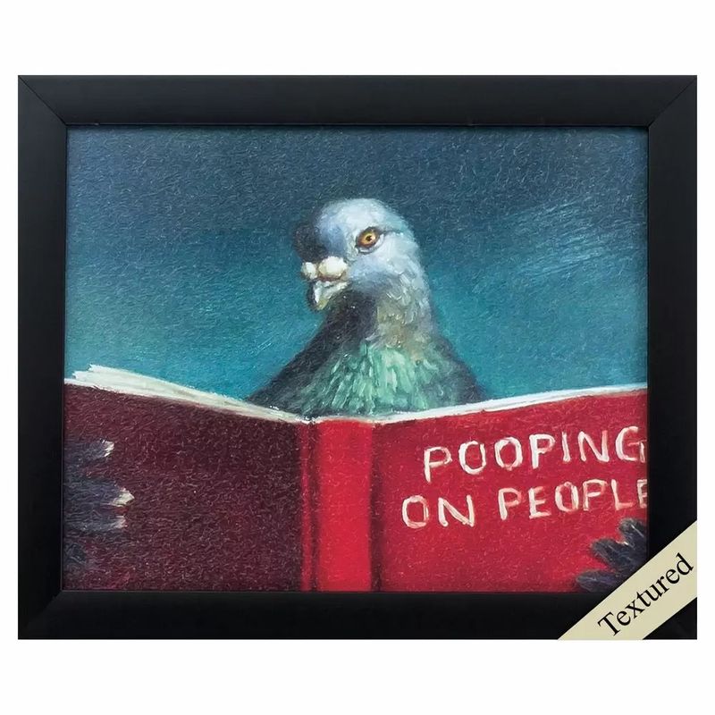 Pooping on People (Pigeon w/Book) 9X11