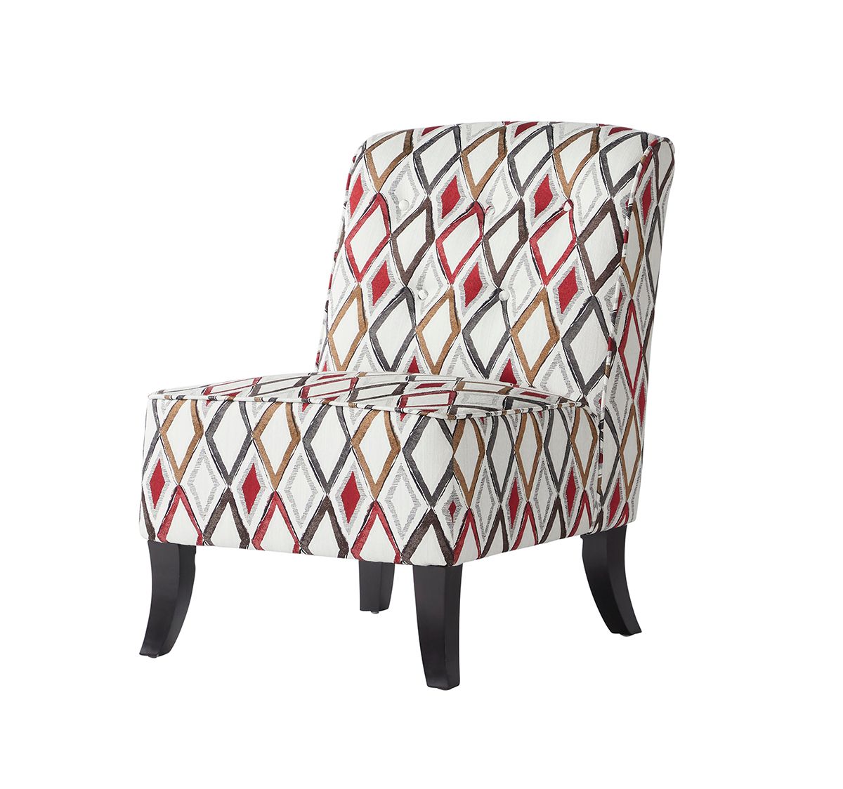 1525 Armless Chair In Brady Carmine