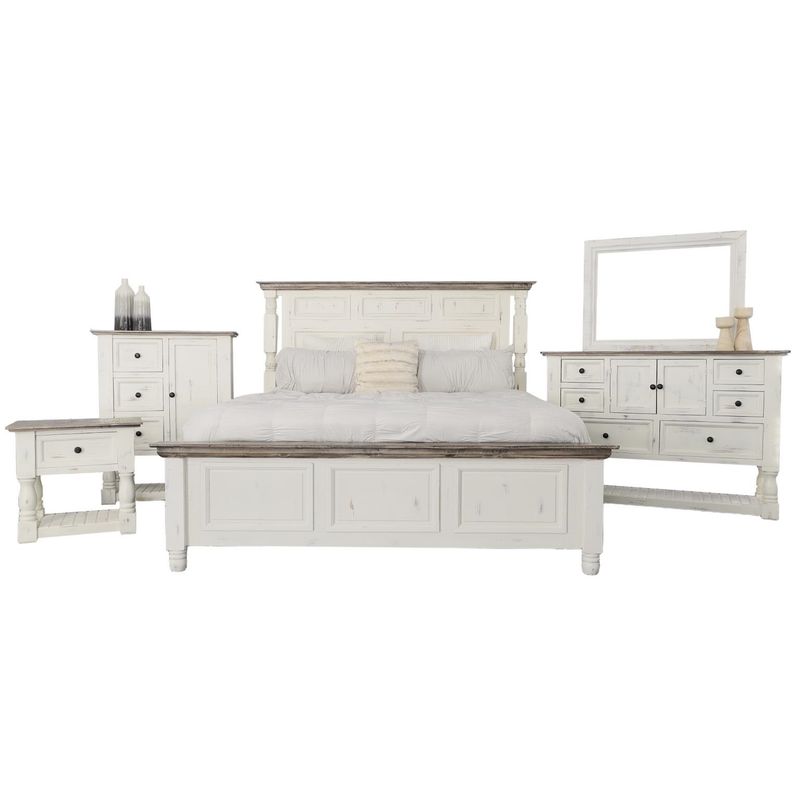 Martha Dresser In Nero White w/Granite Tops MIC-MAR-DRE