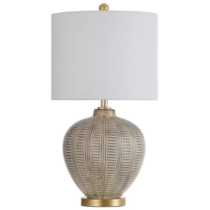 Baffo Gold Table Lamp 29&quot;H Painted Traditional Hand Carved and Moulded Body