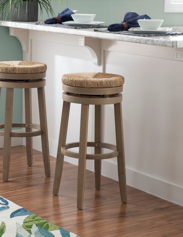 Maya Natural Wire Brushed Bar Stool 19.02x19.02x31.63
