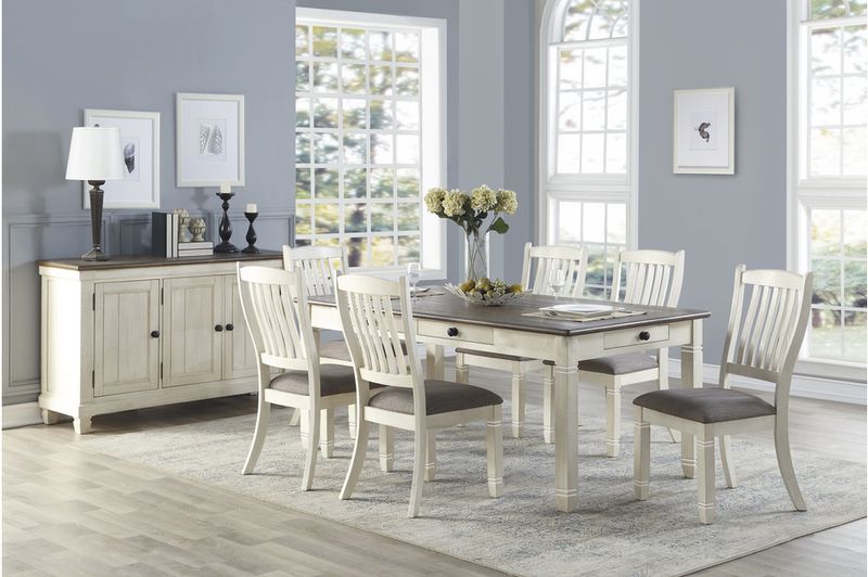 Granby Dining Table in Antique White