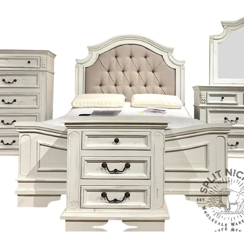Blanco Ligero Freedom Nightstand (SPLIT NICKEL)