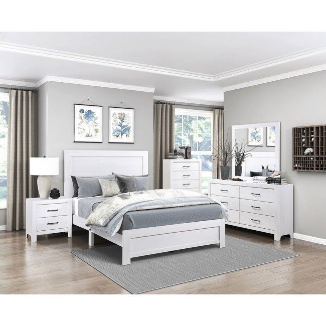 Corbin Dresser in White 58.5x16x33.5H