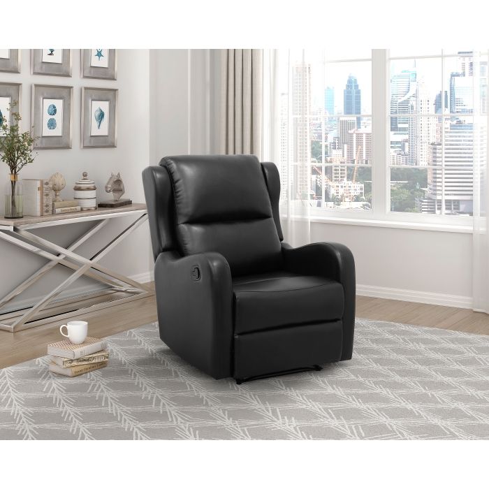 Durant Collection Reclining Chair in Black 30&#39;&#39;W x 38&#39;&#39;D x 41&#39;&#39;H