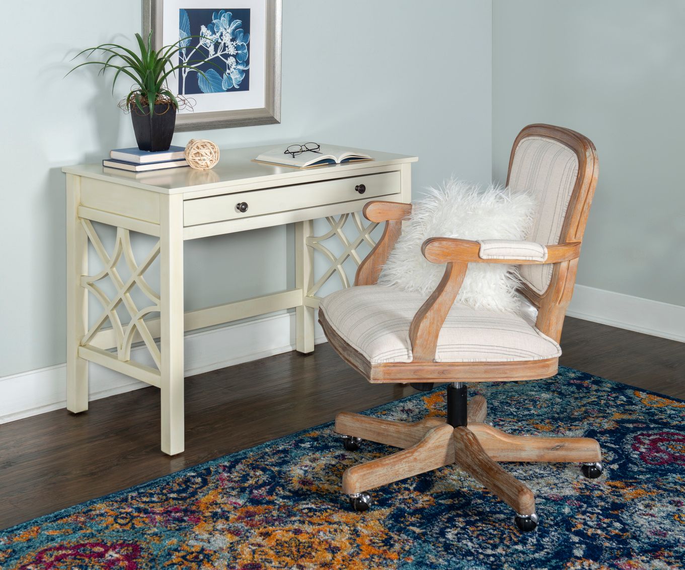 Williams  Antique White Desk   38 L X 20 D X 30 H