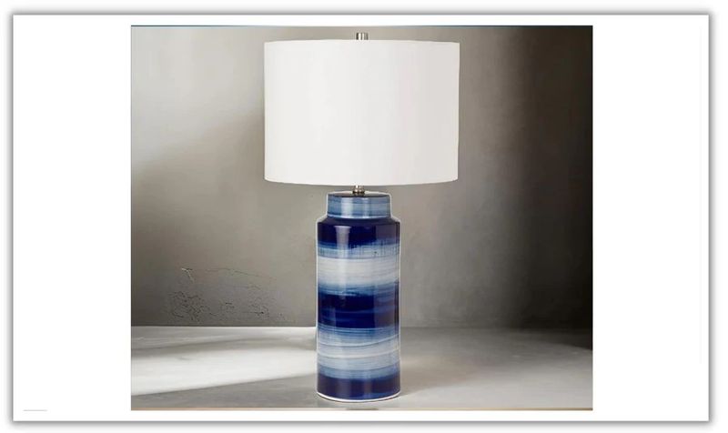 Felicity 30&quot; Navy Ceramic Table Lamp