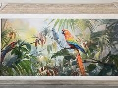 Colours of Scarlet II 20x40 Jungle Macaw and Friend