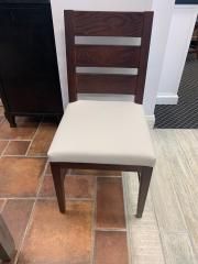 Commercial Chair with Upholstered Leather Seat by Keani