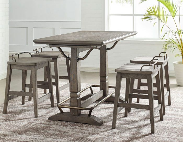 Ryan 5 Piece Counter Height Dining Set (Counter Table and 4 Counter Stools)