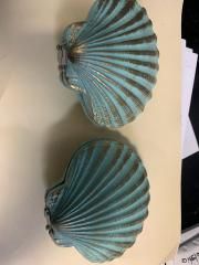 6&quot; Seashell Keepsake Box in Teal