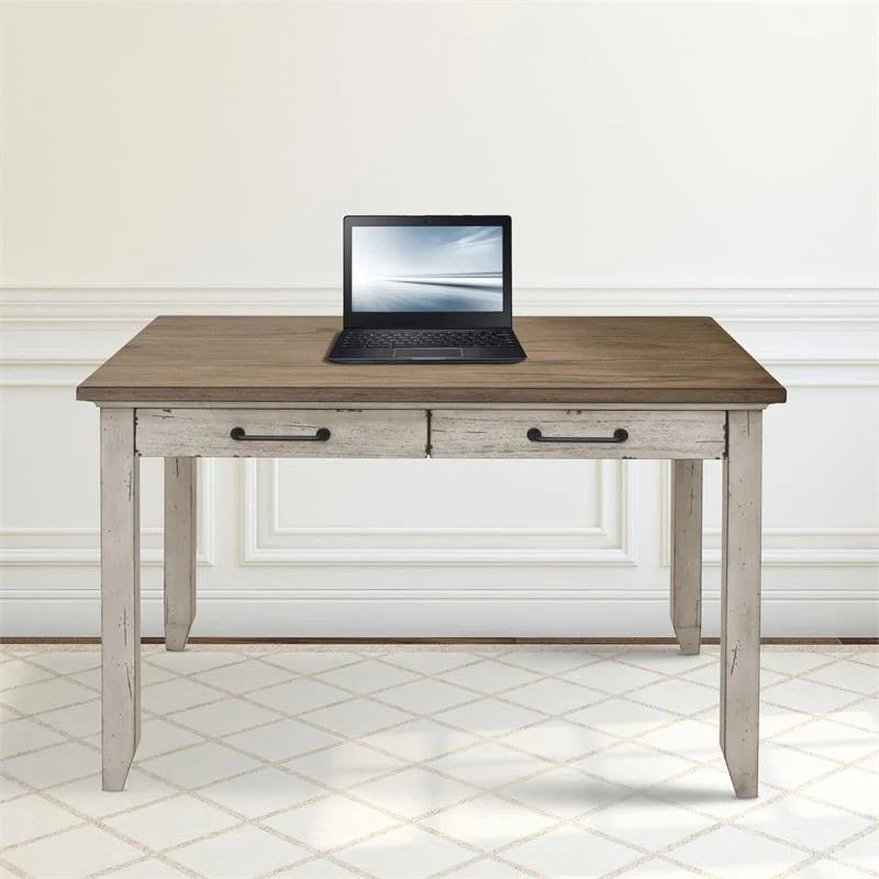 Bear Creek Multi Function Table 48x28x31 in Rustic Ivory and Honey