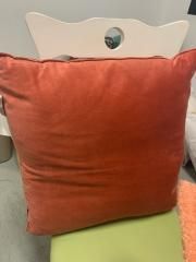 22x22 Velvet Accent Pillow in Rose