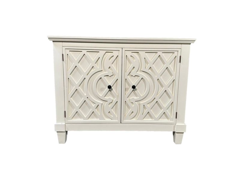 Nicole 2 Door Accent Chest Pearl V-NICOLE-2DAC 43.5W x 19D x 34H