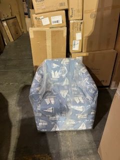 40SW Barrell Chair w/Swivel in Sloop Ocean (Grade Z6) By Stanley