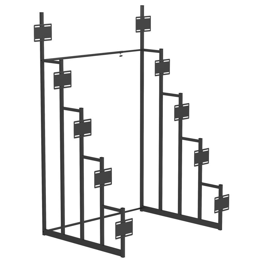 Duarto 5-Tier Headboard Display Rack Black