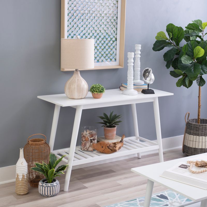 Cosgrove White Console Table 47 L X 18 D X 29.5 H
