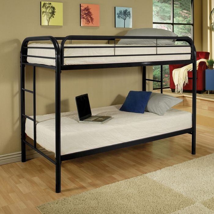 Thomas Twin over Twin Bunk Bed in Black