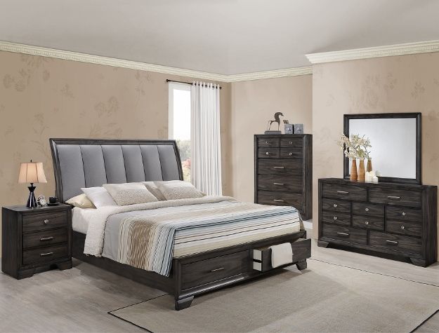 Jaymes King Storage Bed Set (King Bed, Dresser, Nightstand) GM Special