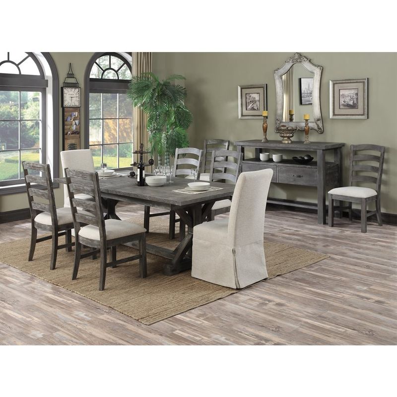 Paladin 7 Pc. Dining Table w/ 6 Side Chairs (Parson Upholstered Chairs Sold Separately)