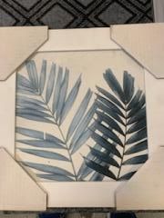 12 x 12 Blue Ferns