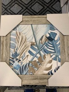 12 x 12 Blue and Brown Foliage