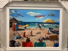 29 x32 Dog Day at the Beach