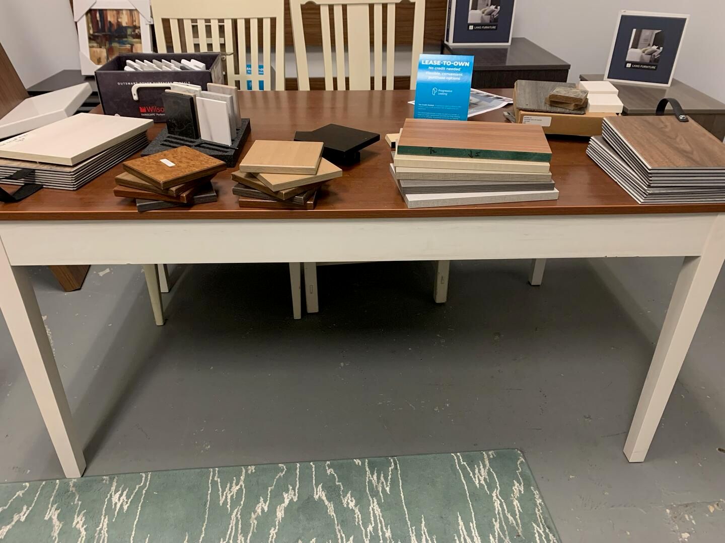 LAN Custom Commercial 36&quot;x60&quot; Rectangle Dining Table w/Farmhouse Maple Top and Weathered White Apron and Legs
