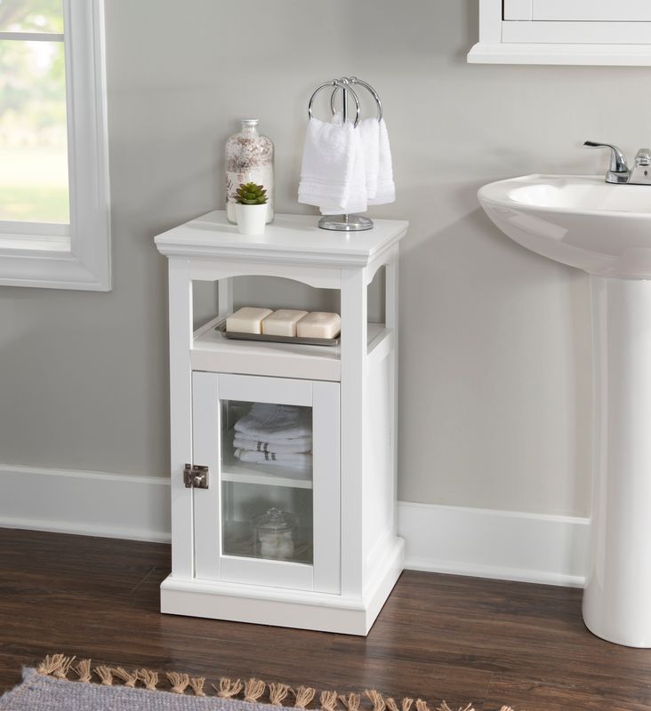 Scarsdale White Demi Cabinet 13.37Lx15.75Dx28.87H