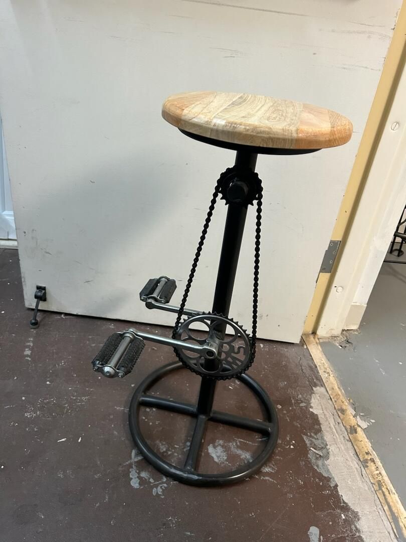 Bike Pedal Bar Stool Aviad-Bike