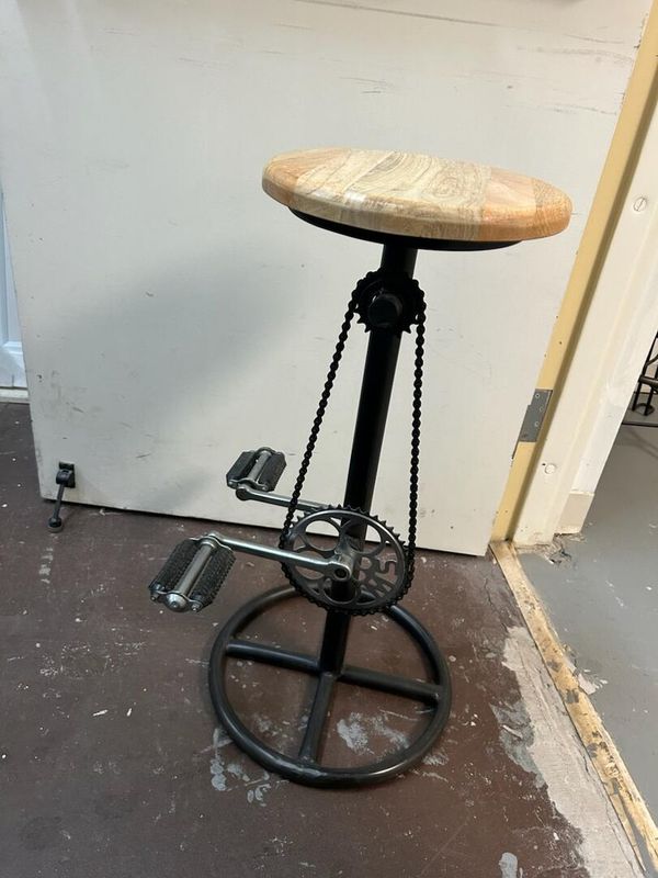Bike Pedal Bar Stool Aviad-Bike