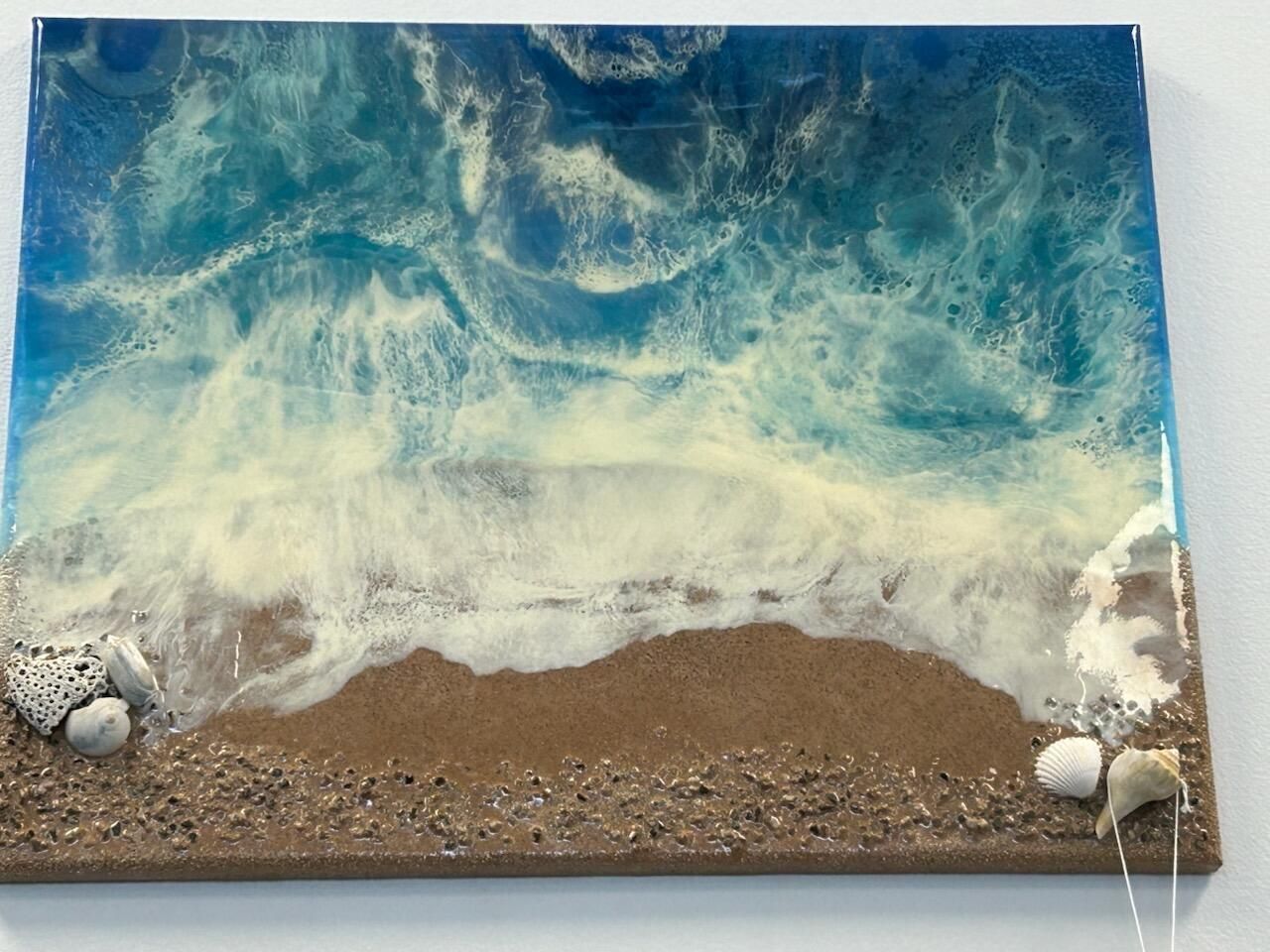 Stormy Waves Resin Art