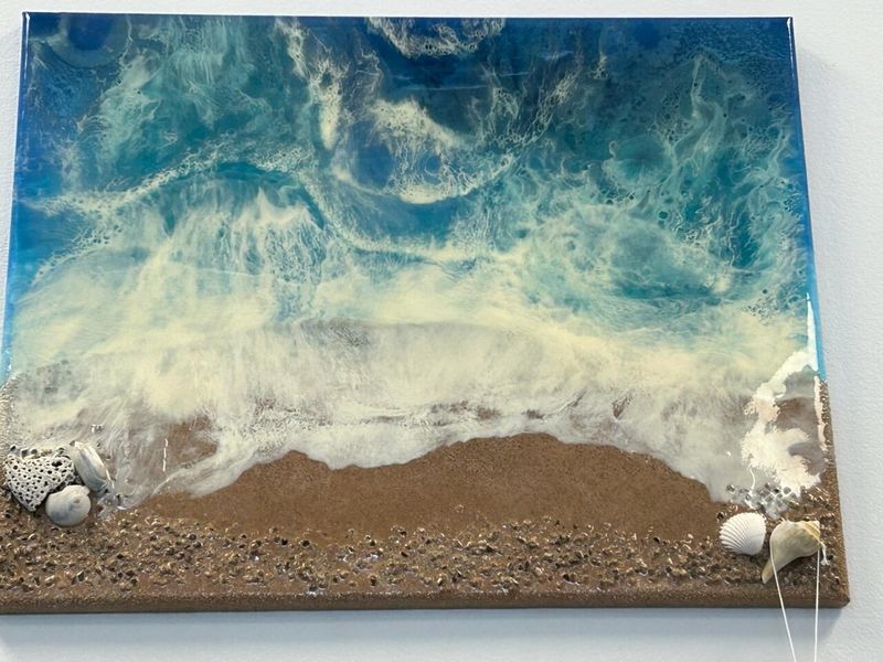Stormy Waves Resin Art