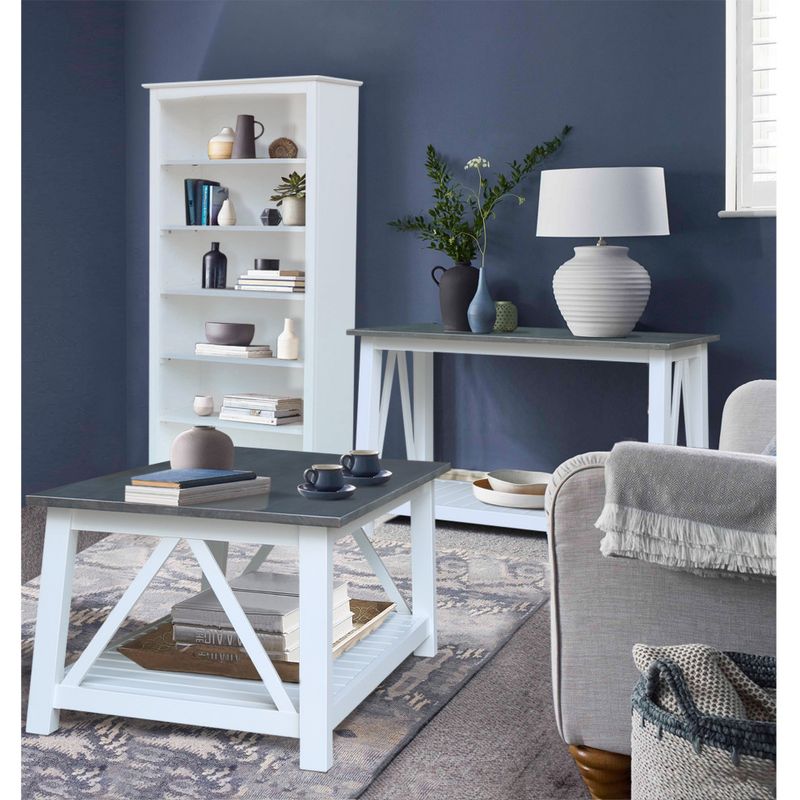 White/Gray Surrey Coffee Table 50W x 26D x 20H