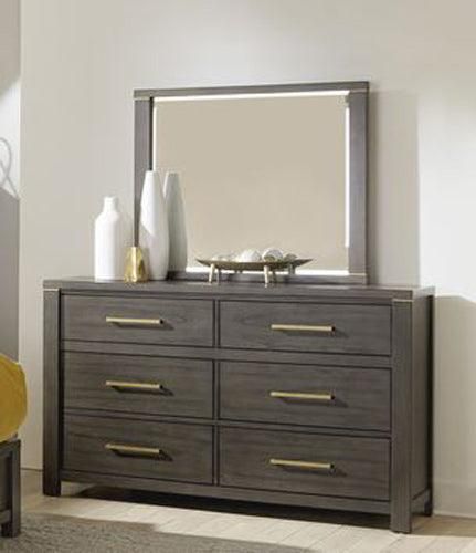 Scarlett Collection Mirror Brown/Grey 42.5W x 2D x 35H