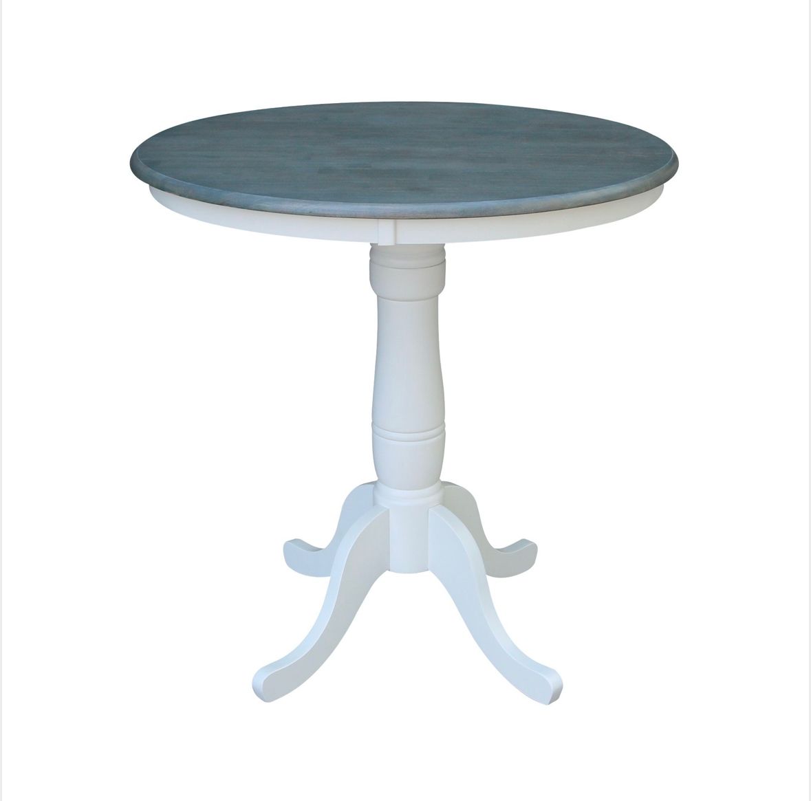 36&quot; Round Dining Top White/Gray