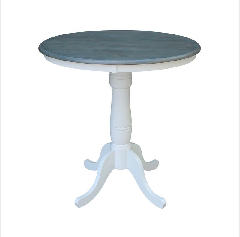 36&quot; Round Dining Top White/Gray